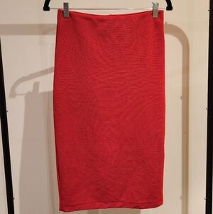 H&M Red Pencil Skirt